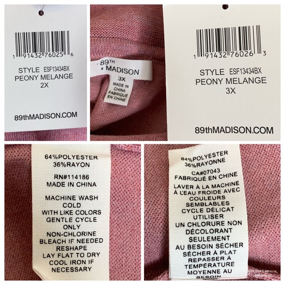 NWT 89th and Madison Long Sleeve Turtleneck - Picture 4 of 4